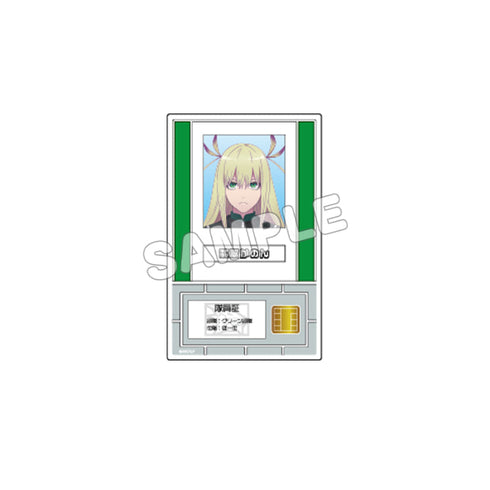 『戦隊大失格』台座紙付き 隊員証風アクリルカード/翡翠かのん
